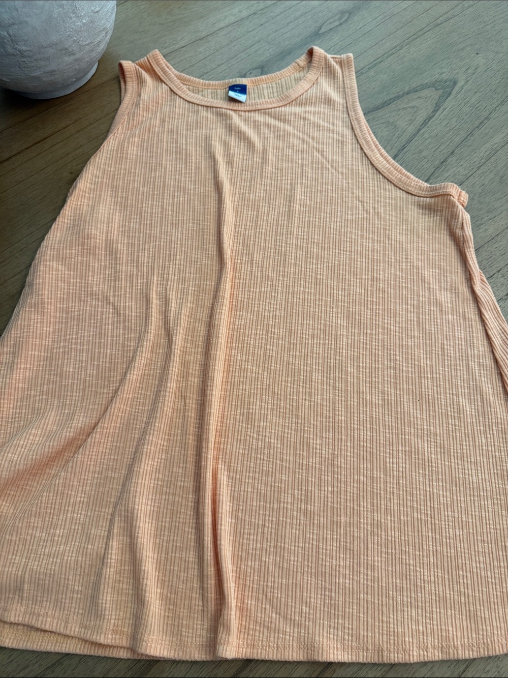 Peach Ribbed Tank top S